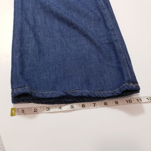 Anthropologie Pilcro Jeans The Annie High Rise Wide Leg Blue Denim - Picture 9 of 11